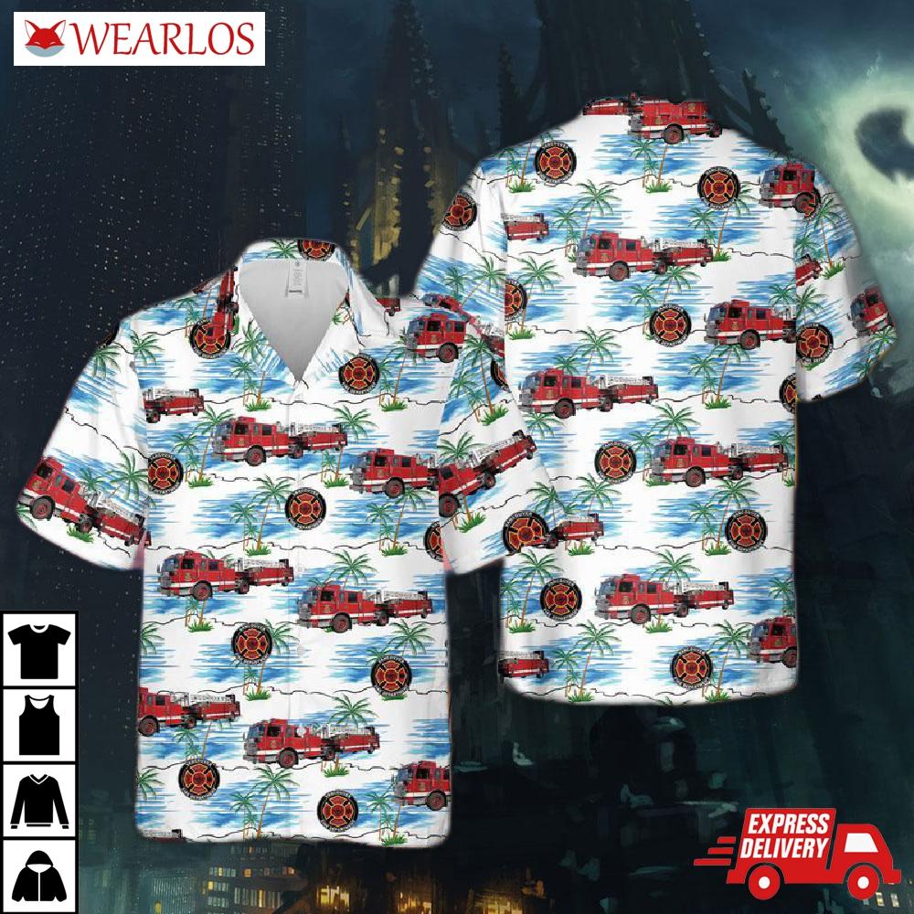 Washington Vancouver Fire Department Hawaiian Shirt