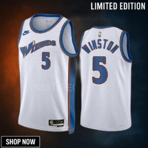 Washington Wizards Cassius Winston 5 -23 Classic Edition White Jersey Swingman