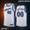 Washington Wizards Custom 00 -23 Classic Edition White Jersey Swingman