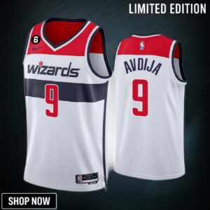 Washington Wizards Deni Avdija 9 White Association Edition Men Jersey -23 Swingman