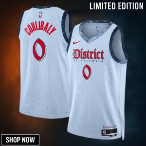 Washington Wizards Nike City Edition Swingman Jersey - Blue Bilal Coulibaly Unisex
