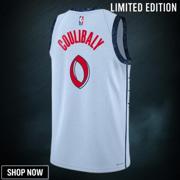 Washington Wizards Nike City Edition Swingman Jersey - Blue Bilal Coulibaly Unisex
