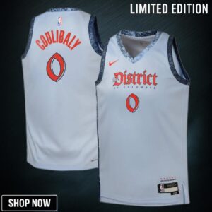 Washington Wizards Nike City Edition Swingman Jersey - Blue Bilal Coulibaly Youth