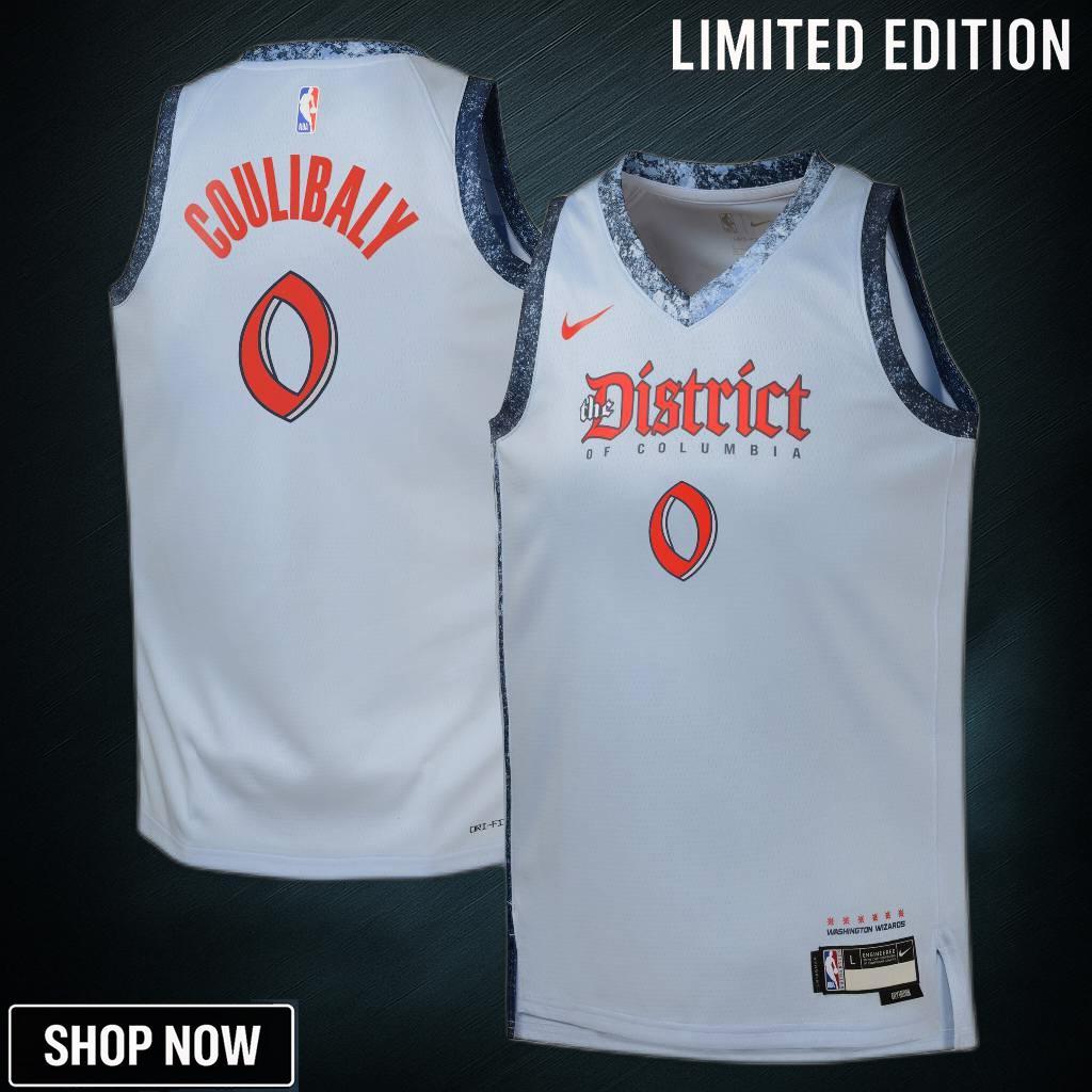 Washington Wizards Nike City Edition Swingman Jersey - Blue Bilal Coulibaly Youth