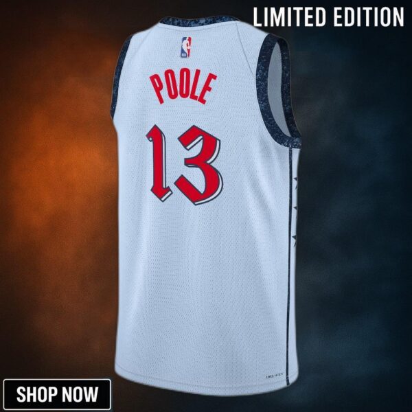 Washington Wizards Nike City Edition Swingman Jersey - Blue Jordan Poole Unisex
