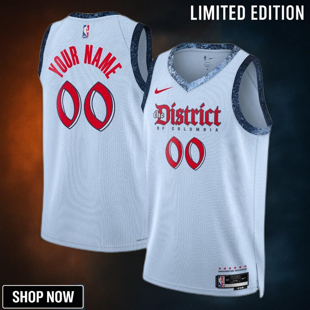 Washington Wizards Nike City Edition Swingman Jersey - Custom Unisex