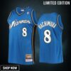 Washington Wizards Rui Hachimura 8 Blue Hardwood Classics Men Jersey