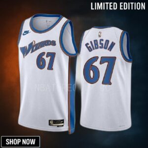 Washington Wizards Taj Gibson 67 -23 Classic Edition White Jersey Swingman