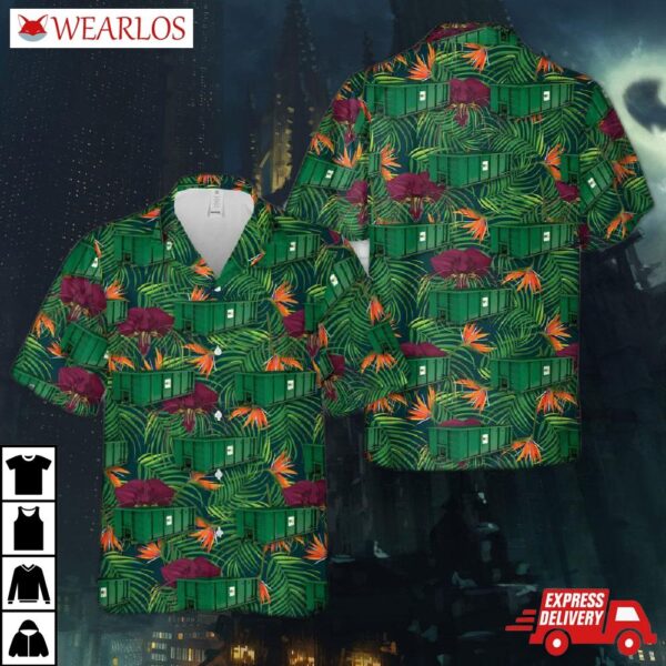 Waste Management 30 Yard Roll-off Dumpster Hawaiian Shirt