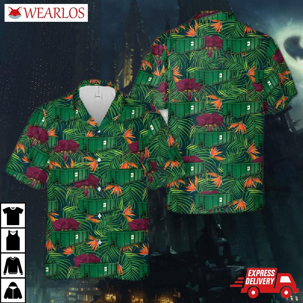 Waste Management 30 Yard Roll-off Dumpster Hawaiian Shirt