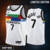Wendell Moore Jr. 7 Minnesota Timberwolves City Edition White Men Jersey -23 Swingman