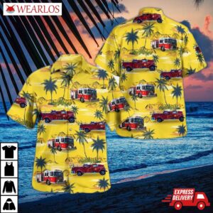 West Haven, Ct, Haven Fire Department (allingtown) E8 Hawaiian Shirt