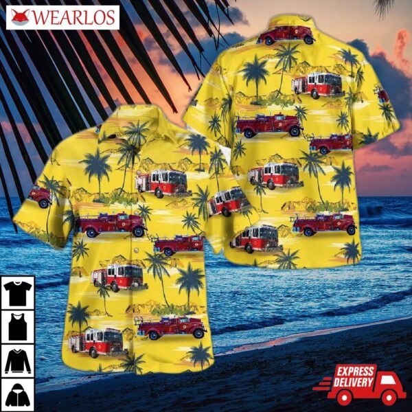 West Haven, Ct, Haven Fire Department (allingtown) E8 Hawaiian Shirt