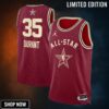 Western Conference Jordan Brand All-star Swingman Jersey - Crimson Kevin Durant Unisex