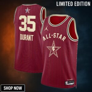 Western Conference Jordan Brand All-star Swingman Jersey - Crimson Kevin Durant Unisex