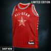 Western Conference Jordan Brand All-star Swingman Jersey - Crimson Luka Doncic Youth