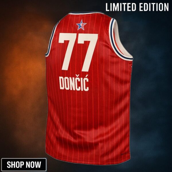 Western Conference Jordan Brand All-star Swingman Jersey - Crimson Luka Doncic Youth