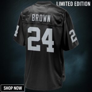 Willie Brown Oakland Raiders Nfl Pro Line Retired Player Jersey - Black