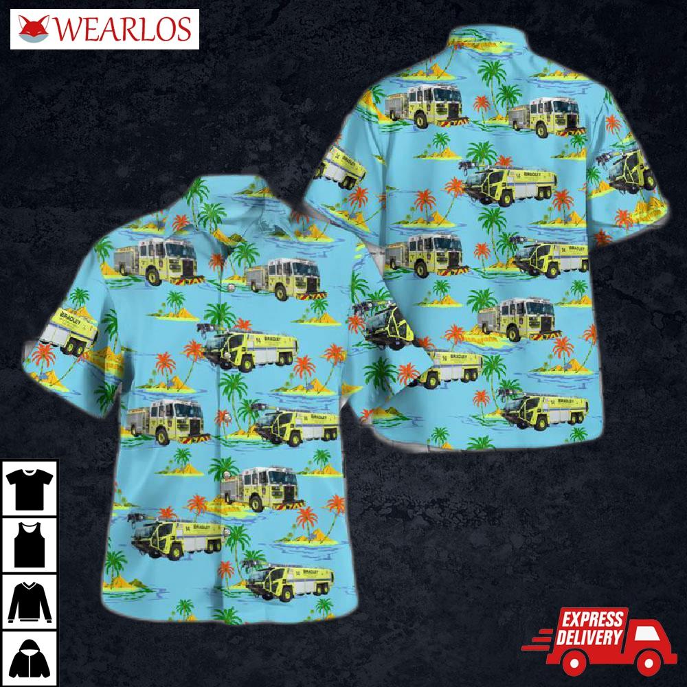 Windsor Locks, Connecticut, Bradley International Airport Fire Department Hawaiian Shirt
