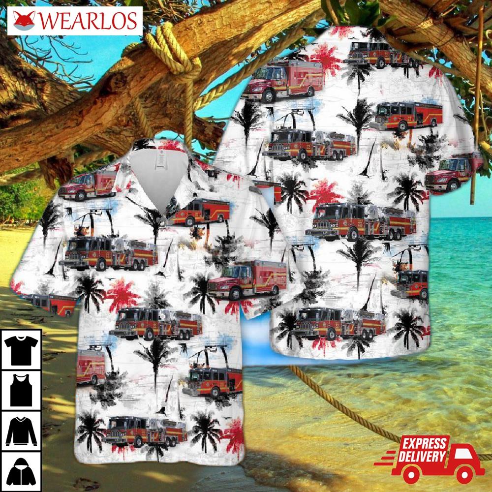 Winter Garden Florida Fire Department Hawaiian Shirt