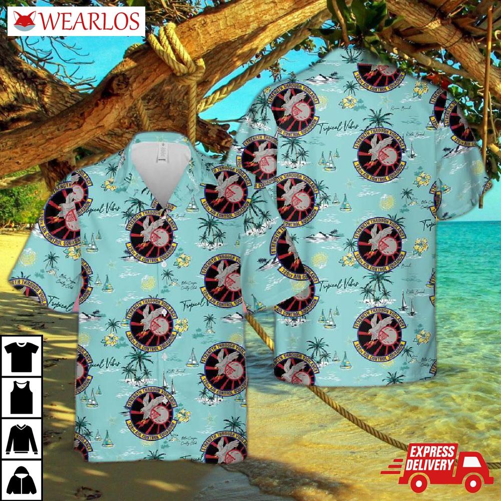 Wisconsin Air National Guard 128 Control Squadron Hawaiian Shirt