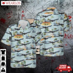 Wisconsin Air National Guard Kc-135r Stratotanker Hawaiian Shirt