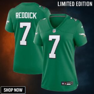 Women Philadelphia Eagles #7 Haason Reddick Alternate Game Jersey - Kelly Green