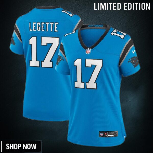 Women's Carolina Panthers Xavier Legette Nike Blue Alternate Game Jersey