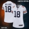 Women's Chicago Bears Caleb Williams Nike White 2nd Alternate Game Player Jersey