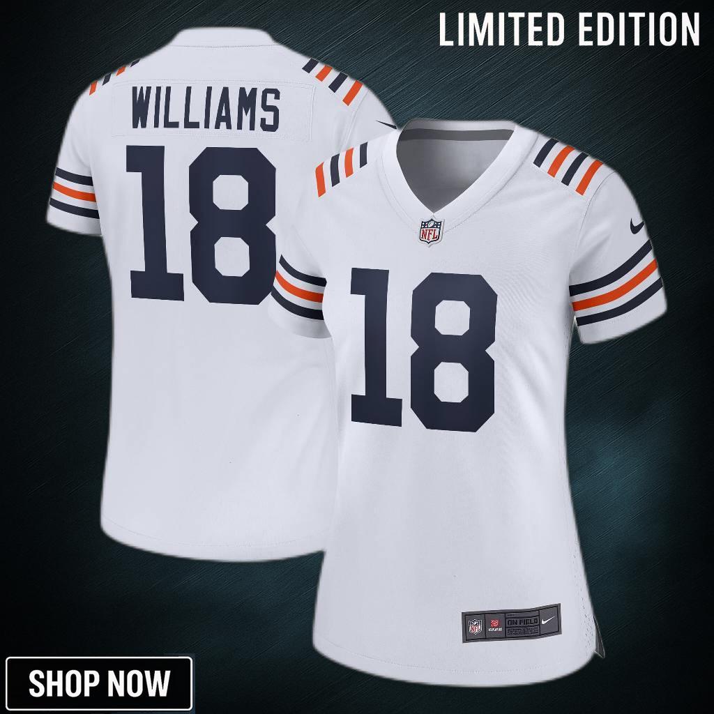 Women's Chicago Bears Caleb Williams Nike White 2nd Alternate Game Player Jersey