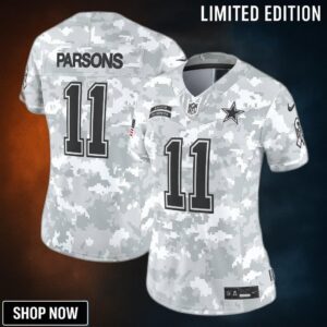 Women's Dallas Cowboys Micah Parsons Nike Arctic Camo Salute To Service Limited Jersey