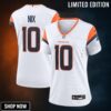 Women's Denver Broncos Bo Nix Nike White Game Jersey