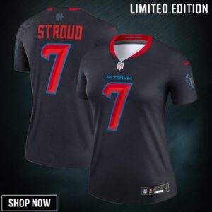 Women's Houston Texans C.j. Stroud Nike Navy Alternate Legend Player Performance Top