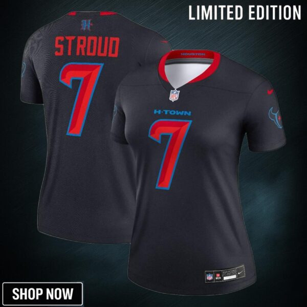 Women's Houston Texans C.j. Stroud Nike Navy Alternate Legend Player Performance Top