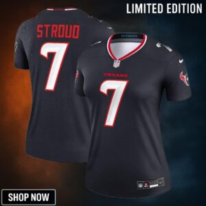 Women's Houston Texans C.j. Stroud Nike Navy Legend Player Performance Top