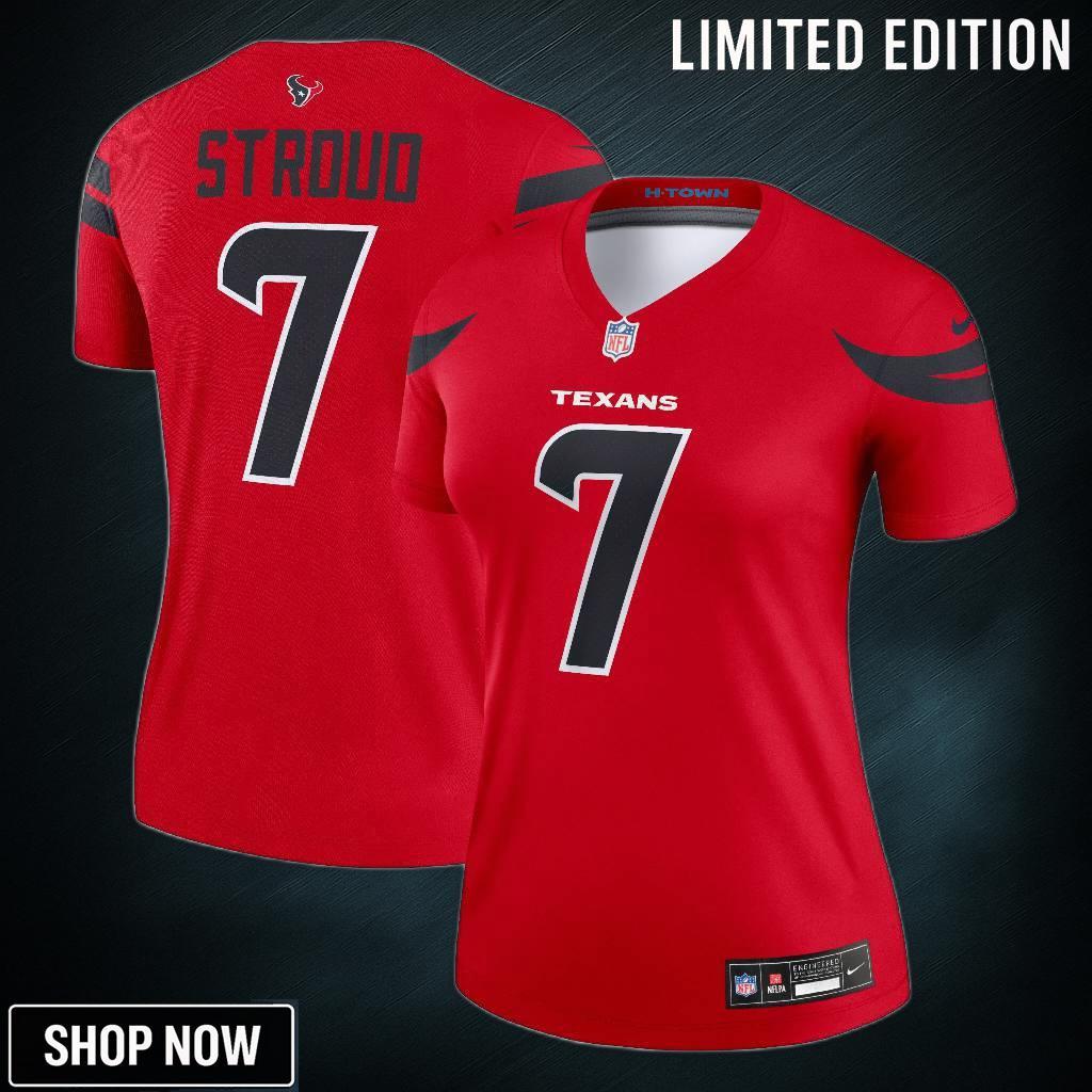 Women's Houston Texans C.j. Stroud Nike Red Alternate Legend Player Performance Top