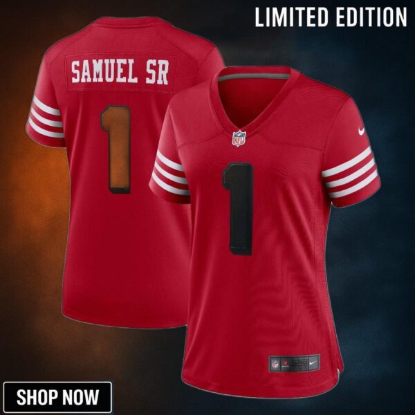Women's San Francisco 49ers Deebo Samuel Sr Nike Scarlet Alternate Game Jersey
