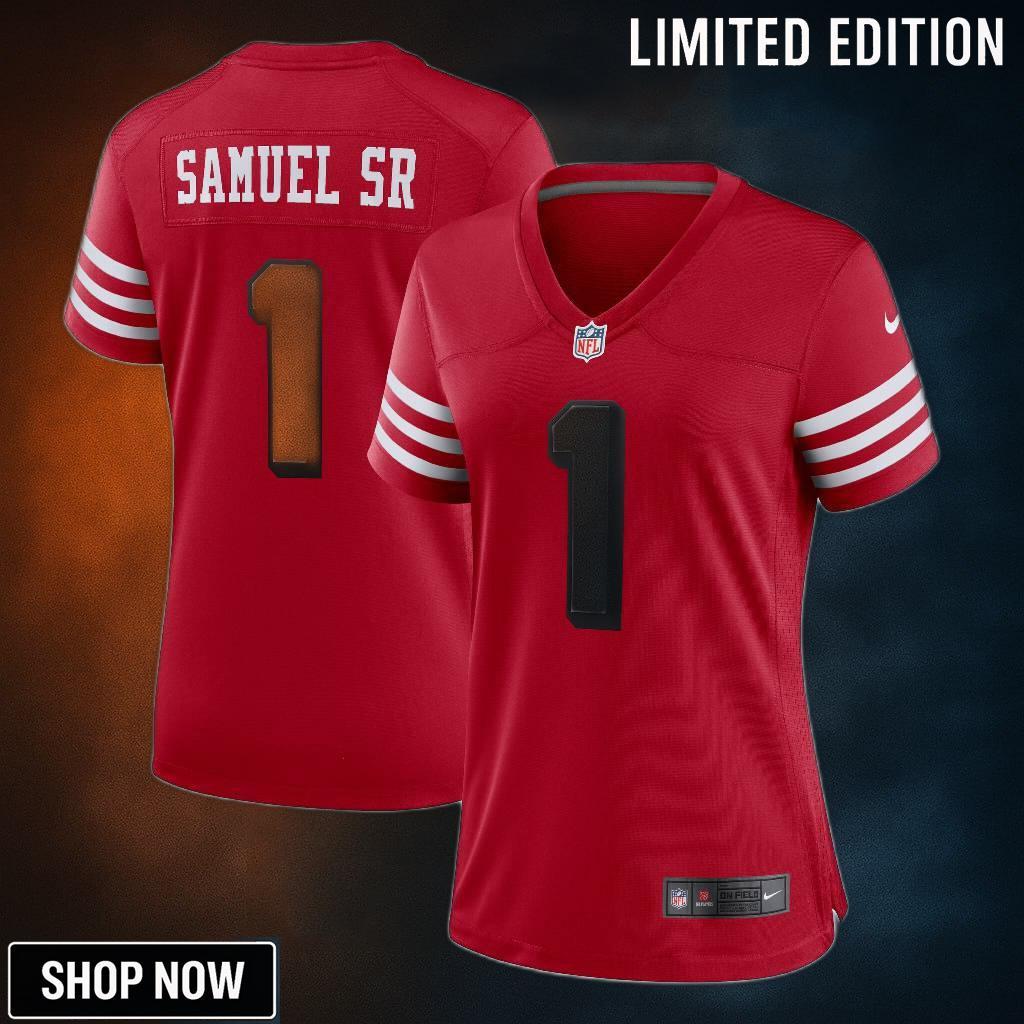 Women's San Francisco 49ers Deebo Samuel Sr Nike Scarlet Alternate Game Jersey