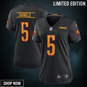 Women's Washington Commanders Jayden Daniels Nike Black Alternate Game Player Jersey