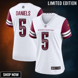 Women's Washington Commanders Jayden Daniels Nike White Game Jersey