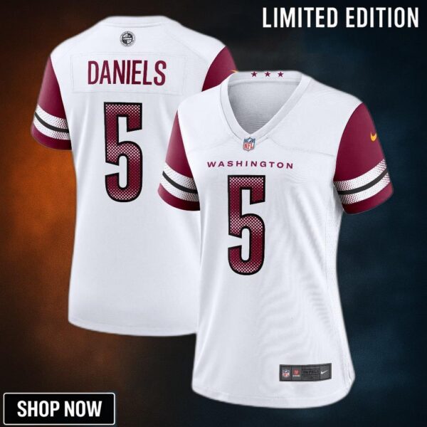Women's Washington Commanders Jayden Daniels Nike White Game Jersey