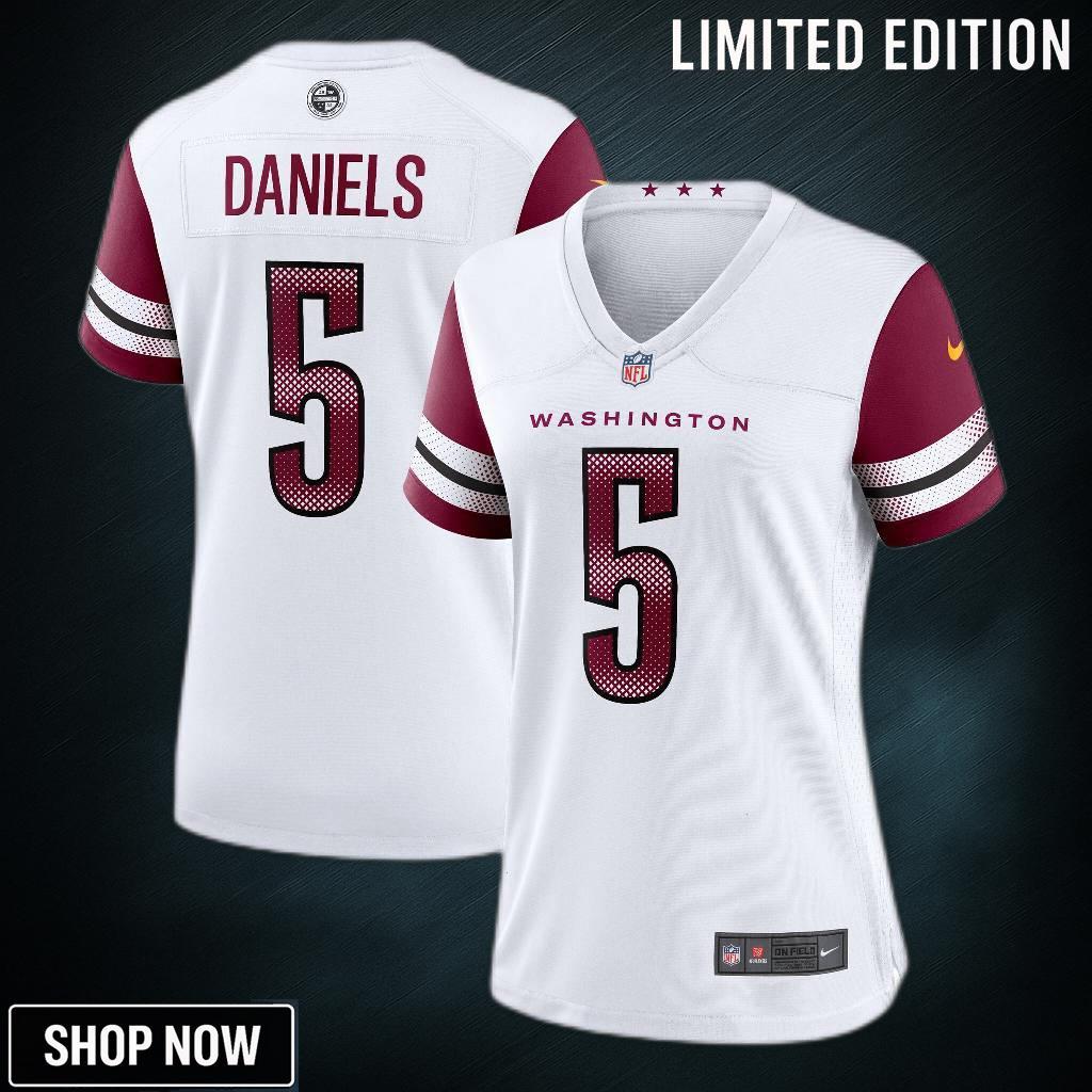 Women's Washington Commanders Jayden Daniels Nike White Game Jersey