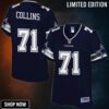 Womens Dallas Cowboys Lael Collins Nfl Pro Line Team Color Jersey