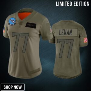 Womens Tennessee Titans Taylor Lewan Camo 2019 Salute To Service Limited Jersey