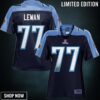Womens Tennessee Titans Taylor Lewan Nfl Pro Line Navy Team Color Jersey