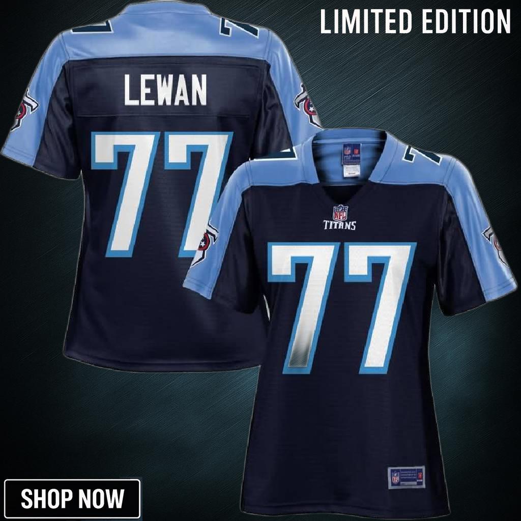Womens Tennessee Titans Taylor Lewan Nfl Pro Line Navy Team Color Jersey