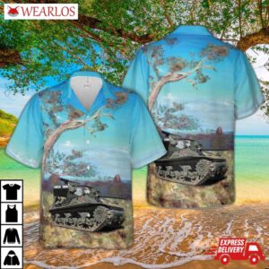 Ww2 M36 Jackson Tank Destroyer Easy Tiger Hawaiian Shirt