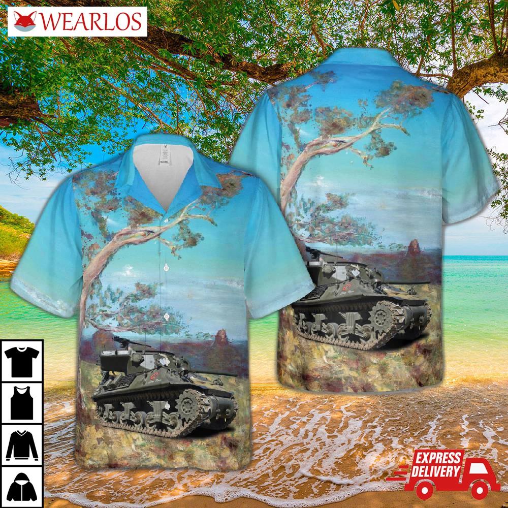 Ww2 M36 Jackson Tank Destroyer Easy Tiger Hawaiian Shirt