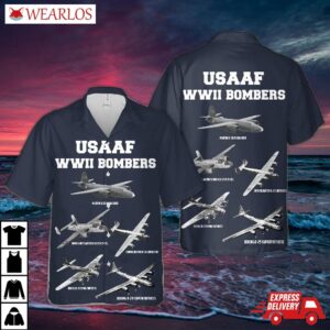 Wwii Us Army Air Force Heavy Bombers Hawaiian Shirt