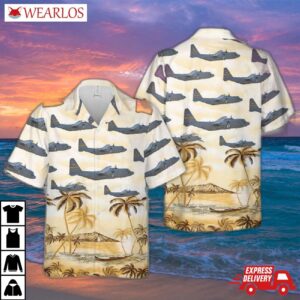 Wyoming Air National Guard C-130h Hercules Hawaiian Shirt